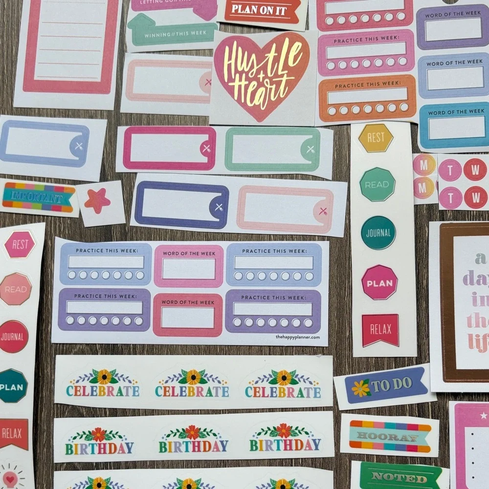 ❤️$4 Vibrant Not So Mystery Happy Planner Sticker Set